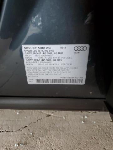 2019 AUDI E-TRON PRE WA1VABGE6KB021355