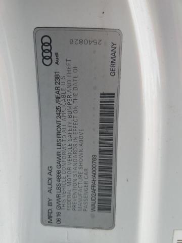 2017 AUDI A5 SPORT WAUD2AFR4HA000769