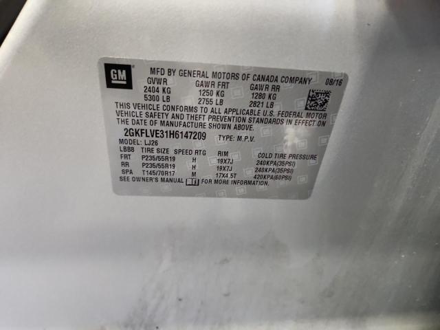 2017 GMC TERRAIN DE 2GKFLVE31H6147209