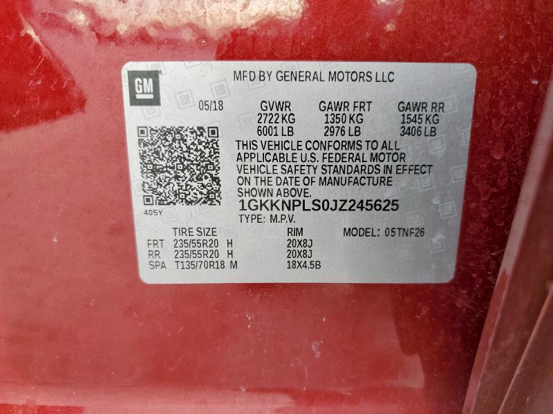 2018 GMC ACADIA DEN 1GKKNPLS0JZ245625