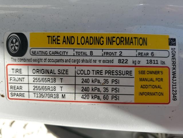 2018 CHEVROLET TRAVERSE L - 1GNERFKW4JJ112349