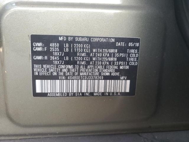 2018 SUBARU OUTBACK TO 4S4BSETC0J3378269