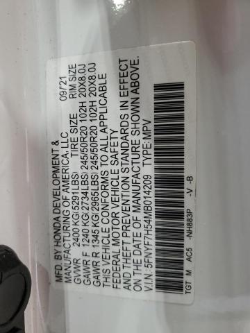 2021 HONDA PASSPORT E 5FNYF7H54MB014209