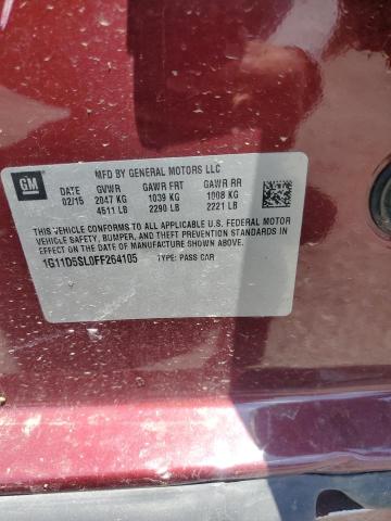 2015 CHEVROLET MALIBU 2LT 1G11D5SL0FF264105