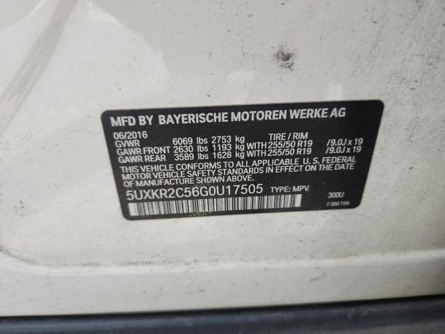 2016 BMW X5 SDRIVE3 5UXKR2C56G0U17505