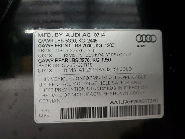 2015 AUDI Q5 PREMIUM - WA1LFAFP2FA017286