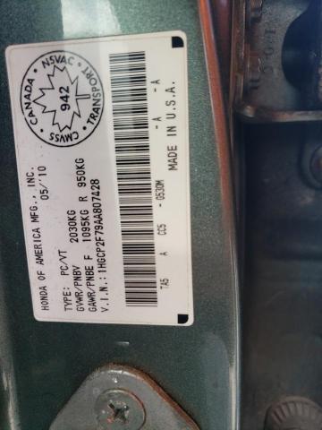2010 HONDA ACCORD EX - 1HGCP2F79AA807428