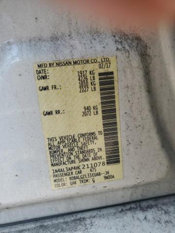 2017 NISSAN ALTIMA 2.5 - 1N4AL3AP4HC211078