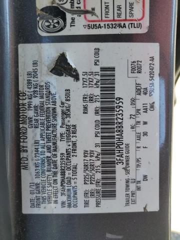 2011 FORD FUSION SE - 3FAHP0HA8BR235959