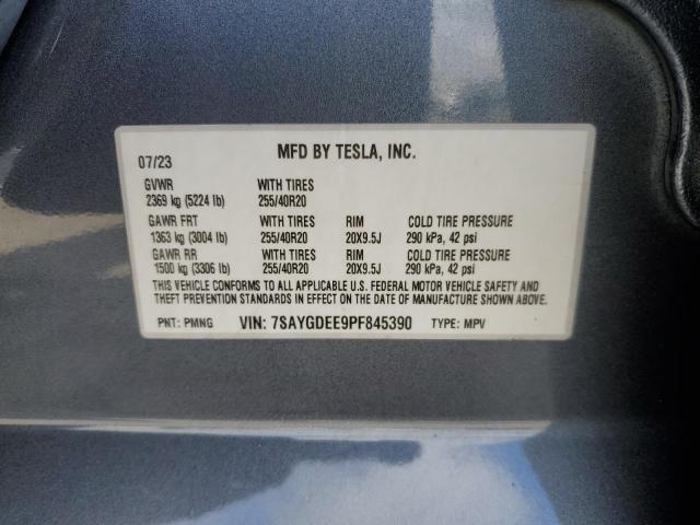 2023 TESLA MODEL Y 7SAYGDEE9PF845390