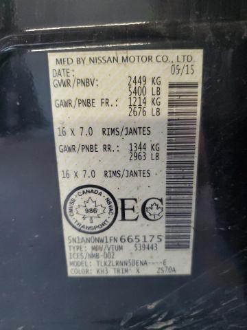 2015 NISSAN XTERRA X 5N1AN0NW1FN665175