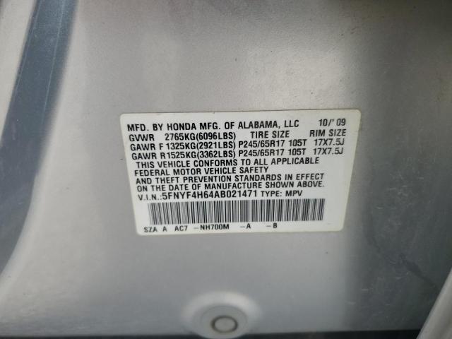 2010 HONDA PILOT - 5FNYF4H64AB021471