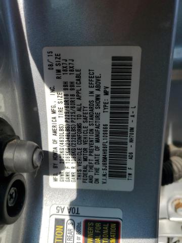2015 HONDA CR-V TOURI - 5J6RM4H96FL109666