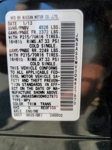 2013 NISSAN ROGUE S - JN8AS5MV0DW627970