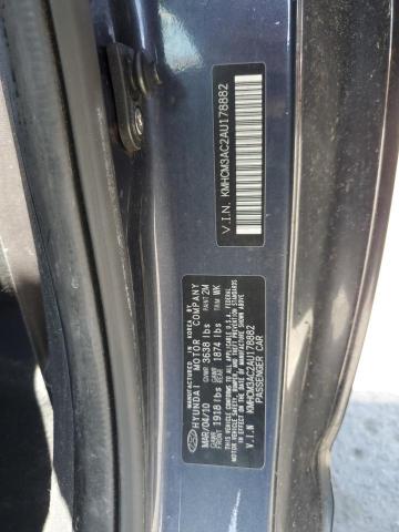 2010 HYUNDAI ACCENT SE - KMHCM3AC2AU178882