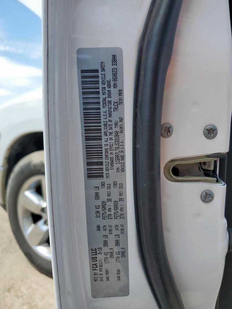 2018 RAM 1500 SLT 1C6RR7LT8JS331840