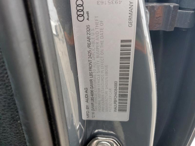 2017 AUDI A3 E-TRON WAUUPBFF2HA084880