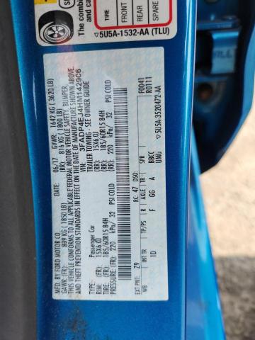 2017 FORD FIESTA SE - 3FADP4EJ4HM142906