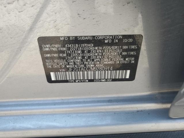 2021 SUBARU CROSSTREK JF2GTACC2M9280914
