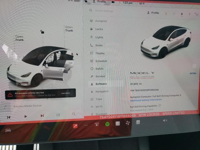2023 TESLA MODEL Y 7SAYGDEF8PF665049