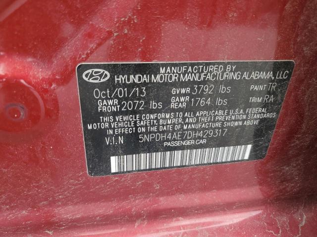 2013 HYUNDAI ELANTRA GL - 5NPDH4AE7DH429317