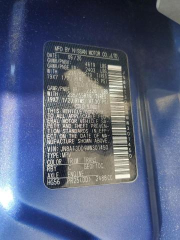 2021 NISSAN ROGUE PLAT JN8AT3DD9MW301450