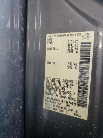 2017 NISSAN MAXIMA 3.5 - 1N4AA6AP6HC428848