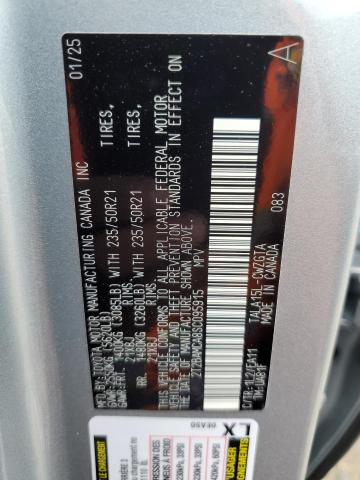 2025 LEXUS RX 350 BAS 2T2BAMCA8SC095915