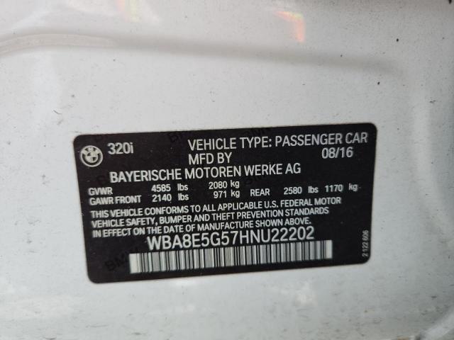 2017 BMW 320 XI WBA8E5G57HNU22202