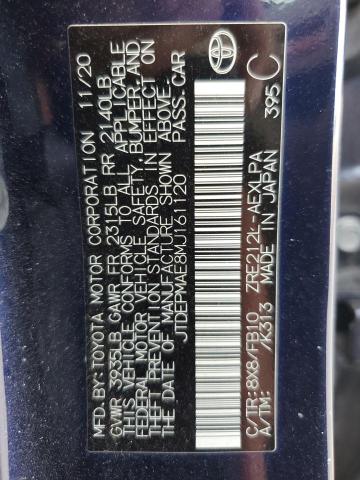 2021 TOYOTA COROLLA LE #3296267411