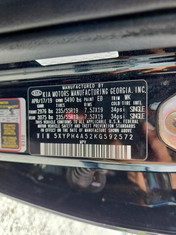 2019 KIA SORENTO EX 5XYPH4A52KG592572