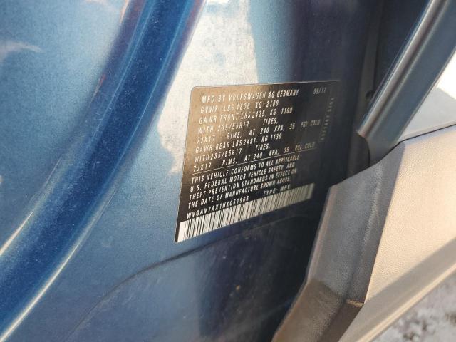 2017 VOLKSWAGEN TIGUAN S WVGAV7AX1HK051965