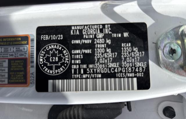 2023 KIA SORENTO LX 5XYRGDLC4PG187487