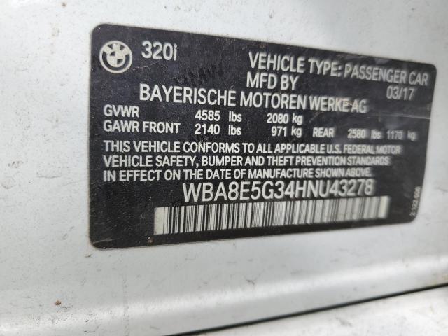 2017 BMW 320 XI - WBA8E5G34HNU43278