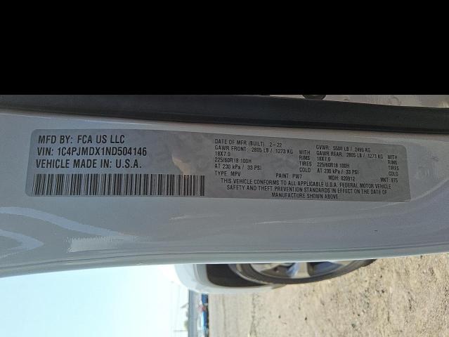 2022 JEEP CHEROKEE L 1C4PJMDX1ND504146