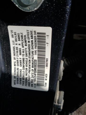 2021 HONDA INSIGHT EX 19XZE4F55ME003220