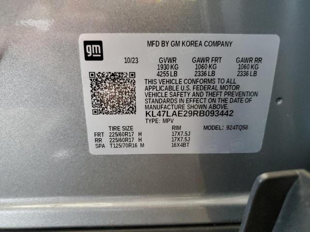 2024 BUICK ENVISTA PR KL47LAE29RB093442