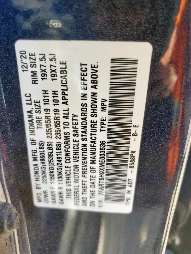 2021 HONDA CR-V TOURI - 7FART6H9XME003536
