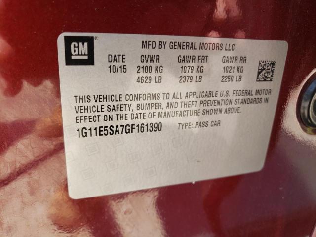 2016 CHEVROLET MALIBU LTD 1G11E5SA7GF161390