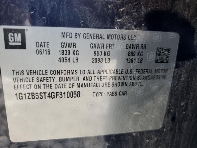 2016 CHEVROLET MALIBU LS - 1G1ZB5ST4GF310058