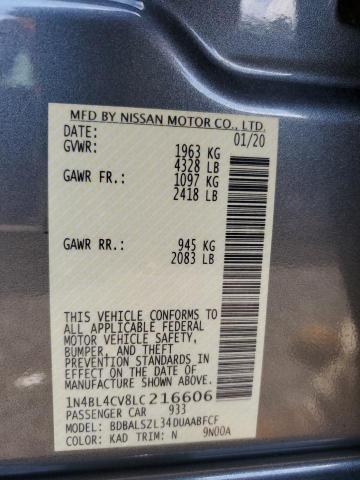 2020 NISSAN ALTIMA SR - 1N4BL4CV8LC216606