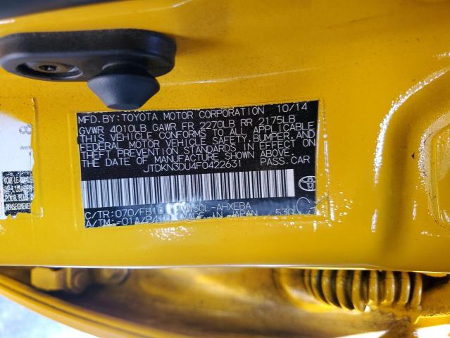 2015 TOYOTA PRIUS - JTDKN3DU4F0422631