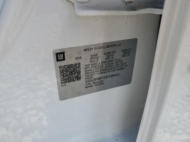 2018 CHEVROLET MALIBU LS - 1G1ZB5ST3JF199431