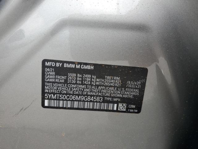 2021 BMW X3 M COMPE 5YMTS0C06M9G84583