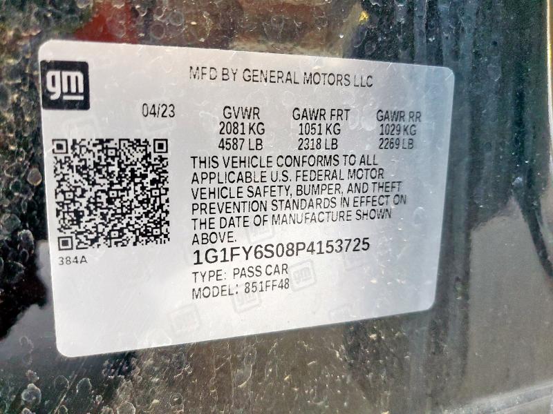 2023 CHEVROLET BOLT EUV L 1G1FY6S08P4153725