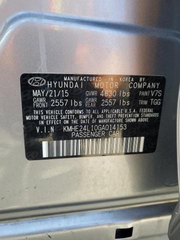2016 HYUNDAI SONATA HYB KMHE24L10GA014153