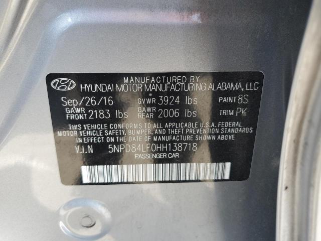 2017 HYUNDAI ELANTRA SE 5NPD84LF0HH138718