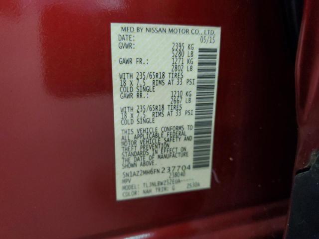 2015 NISSAN MURANO S 5N1AZ2MH6FN237704