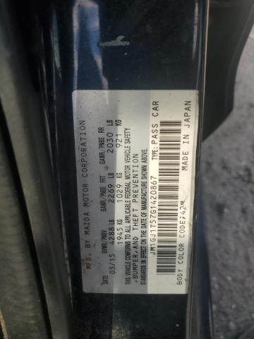 2016 MAZDA 6 TOURING JM1GJ1T57G1420867