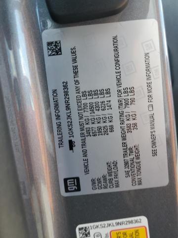 2022 GMC YUKON XL D 1GKS2JKL9NR298362